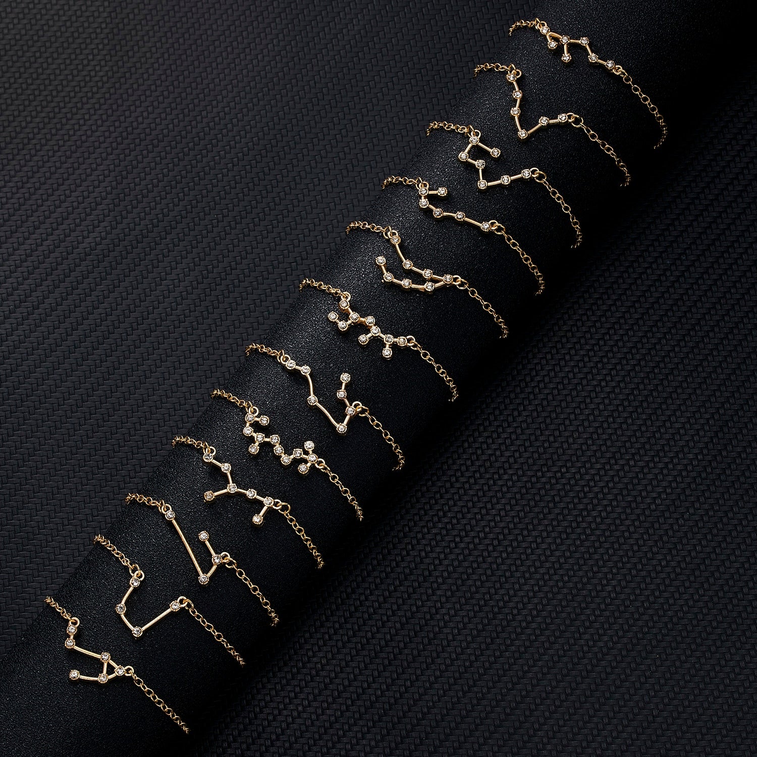 Cardboard Star Zodiac Sign 12 Constellation Bracelet