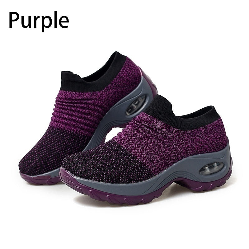 Running Breathable Mesh Comfortable Air Cushion Sneaker Lightweight