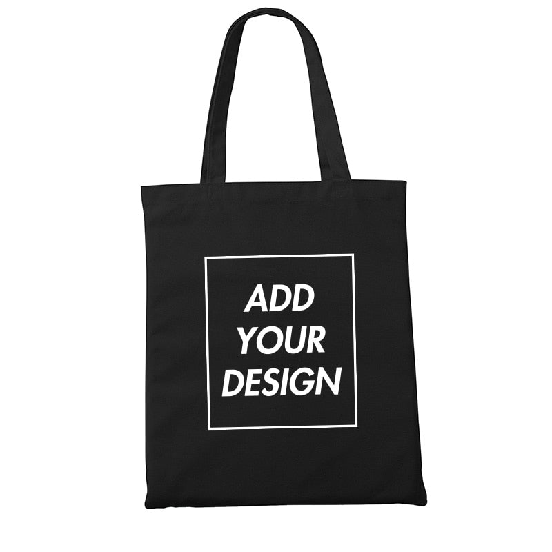 Custom Original Design White Zipper Unisex Canvas Bags