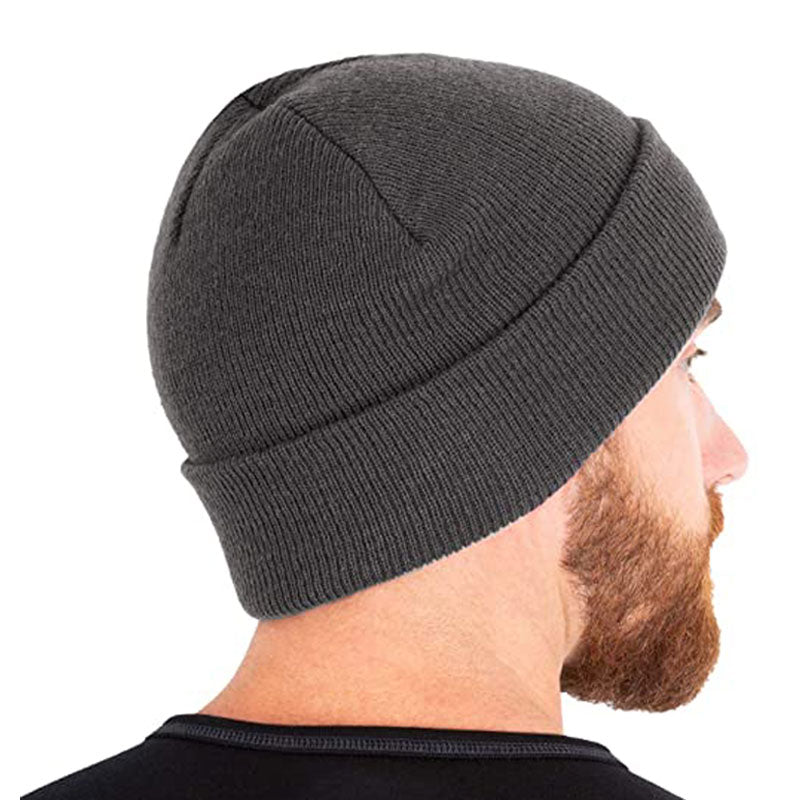 Solid Knitted Hat Winter Hats For Men Women