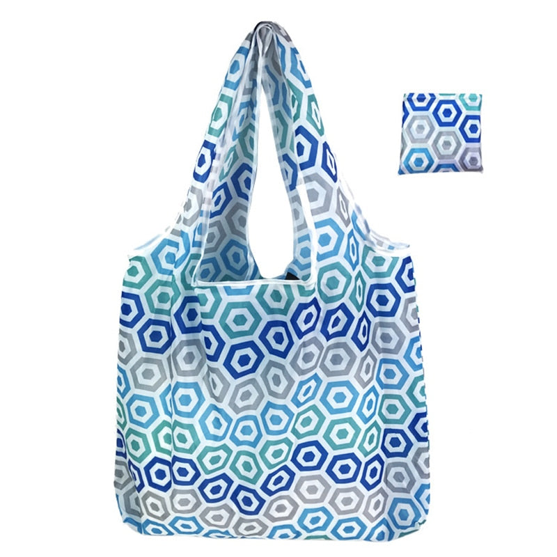 1 Piece Foldable Reusable Eco-friendly Waterproof Tote Bag