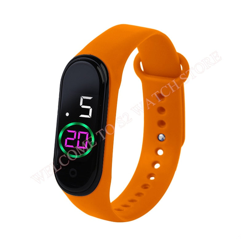 Candy Color Silicone Strap Watch LED Digital Watch Bracelet