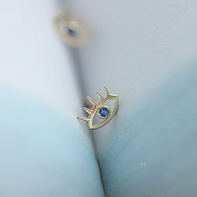 925 Sterling Silver Crystal Four-Pointed Star Earrings