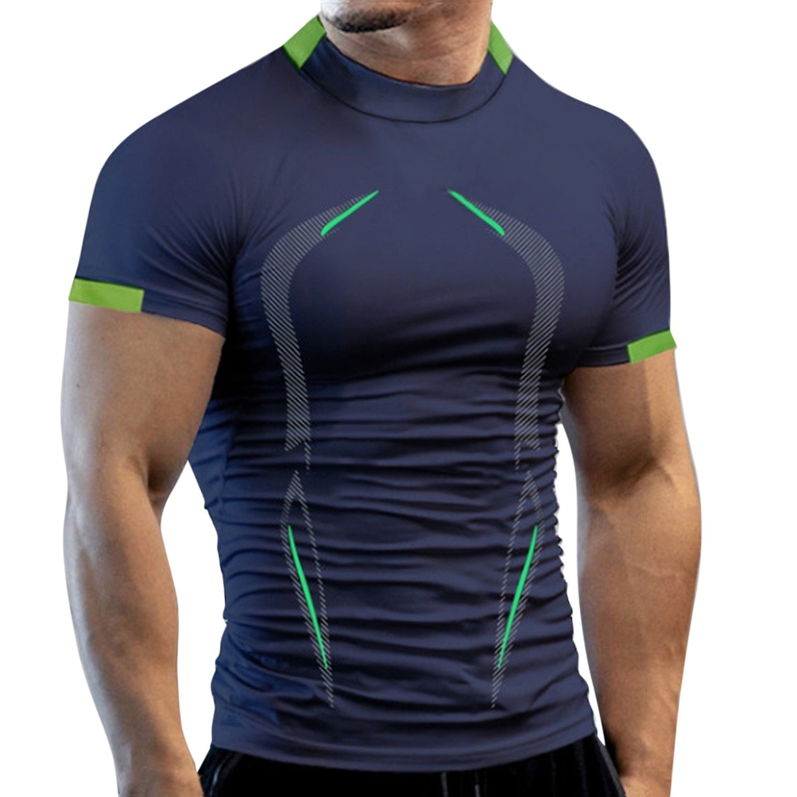 Summer Gym Shirt Sport Short Sleeve T Shirt Men