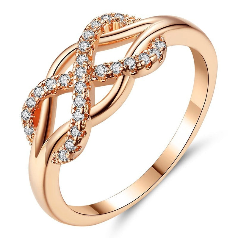 Delysia King Women Rose Gold Infinite Love Ladies Ring