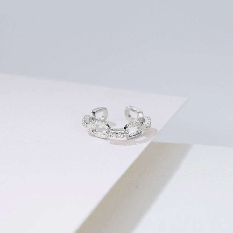 1 pcs Charming Line Zircon Clip Earrings Without Piercing