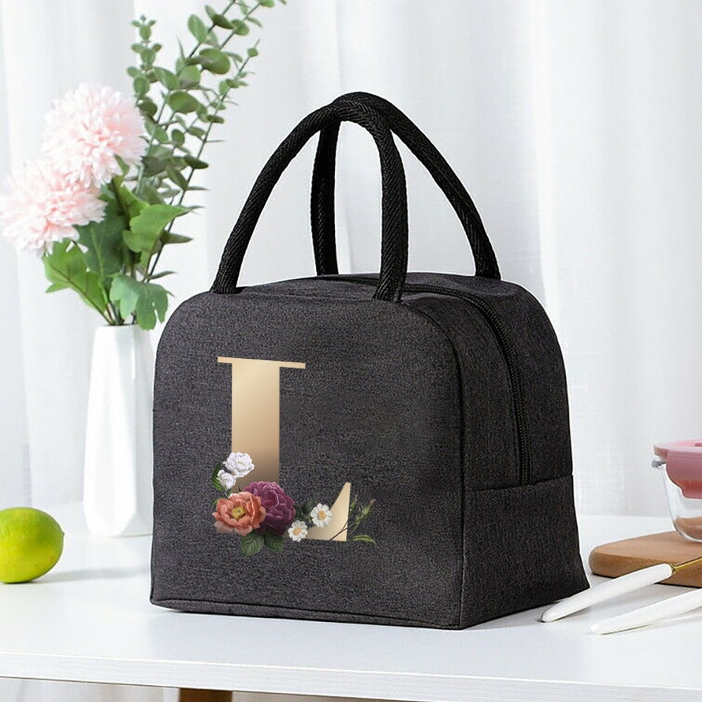 Lunch Bag Cooler Tote Portable Insulated Thermal Canvas Bag Unisex