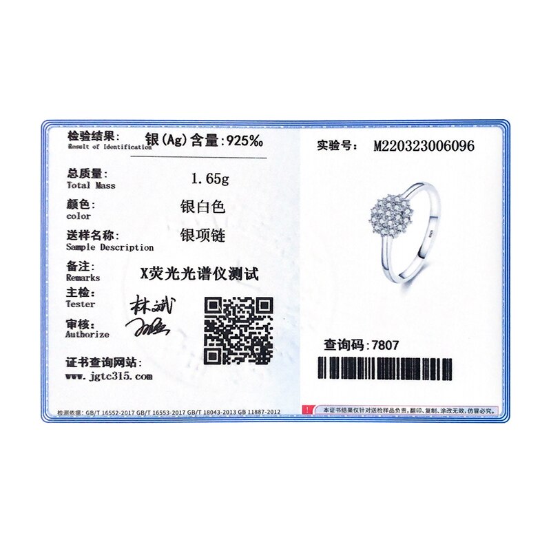 Modian 925 Sterling Silver Classic Sparkling Simple CZ Finger Ring