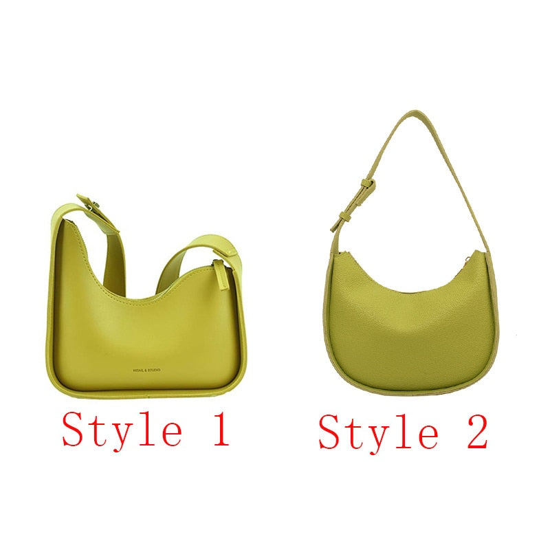 Luxury Leather Satchels Wide Straps Crossbody Bag