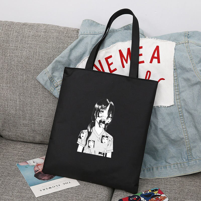 Reusable Shopping Bag Women Canvas Tote Bag