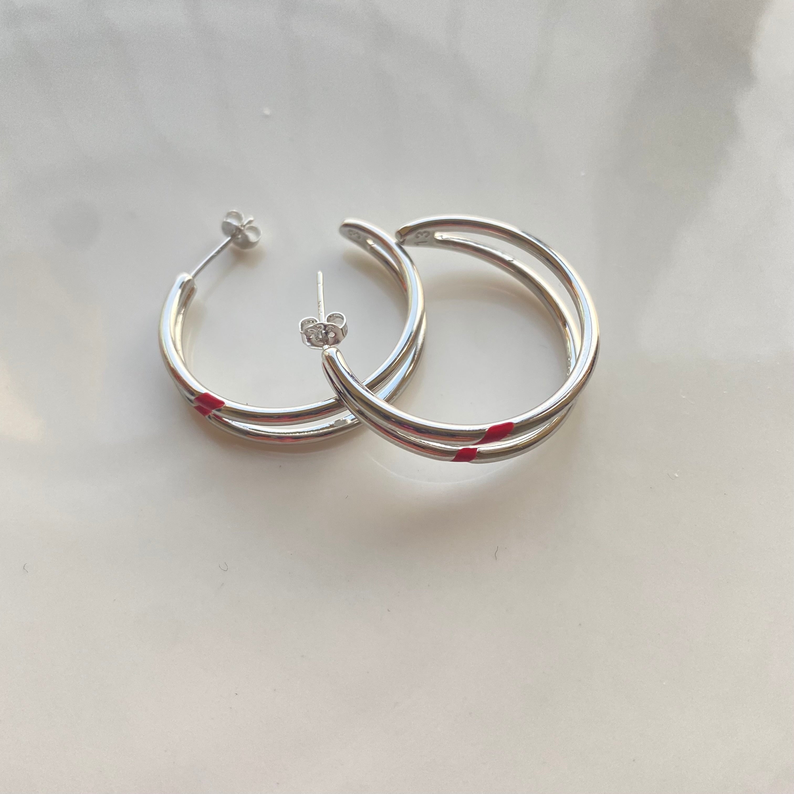 Moon Fashion Line Couple Earrings