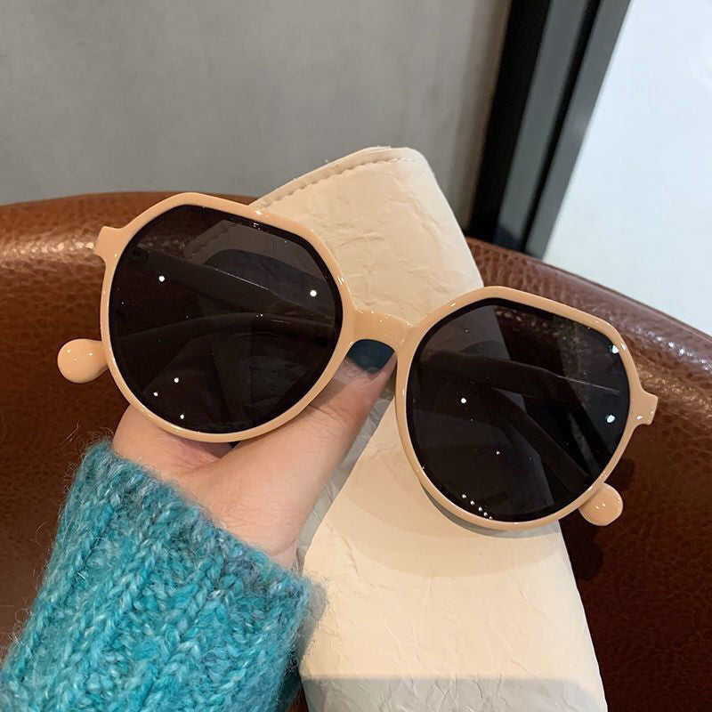 OLOEY All-match Trend Personalized Round Frame Sunglasses