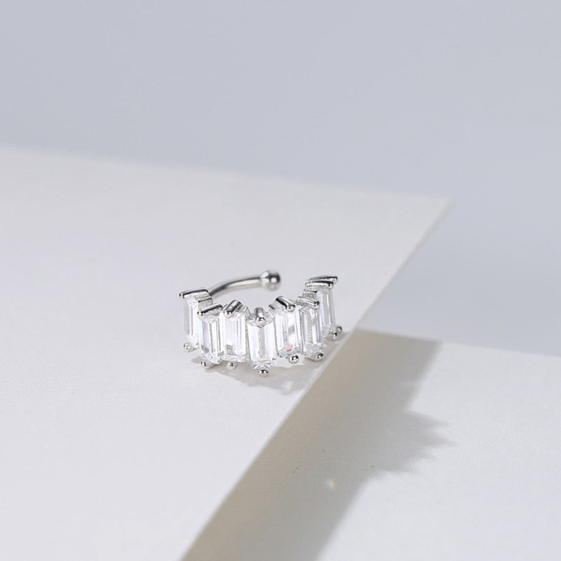 1 pcs Charming Line Zircon Clip Earrings Without Piercing