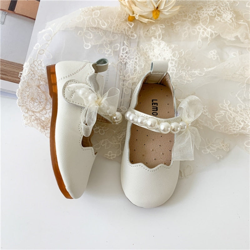 Single Princess Pearl Shallow Shoes
