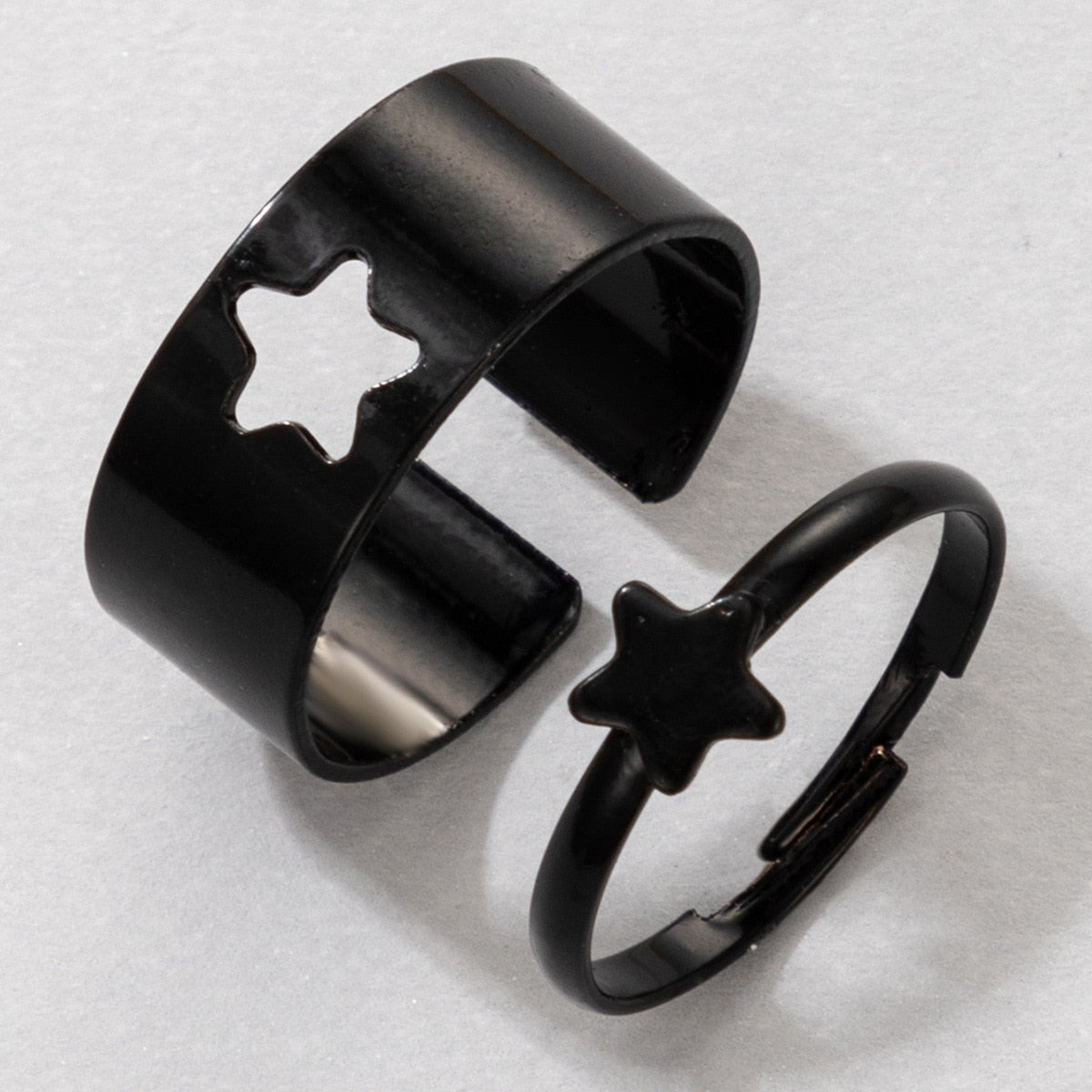 Vintage Simple Animal Butterlfly Star Moon Heart Open Rings For Women