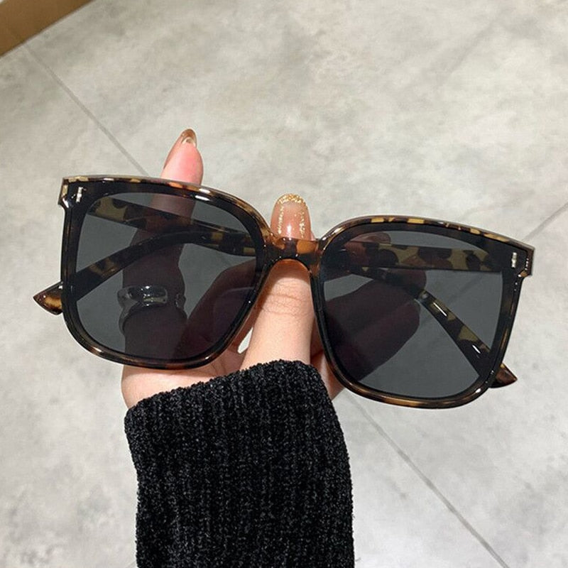 OIMG Vintage Square Sunglasses Women Oversized Sunglass