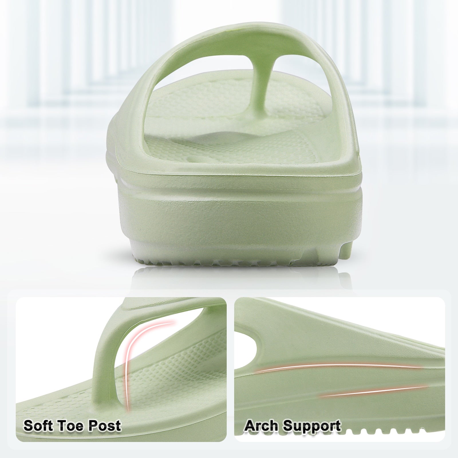 Comwarm Thick Sole Non-Slip Soft Flip Flops