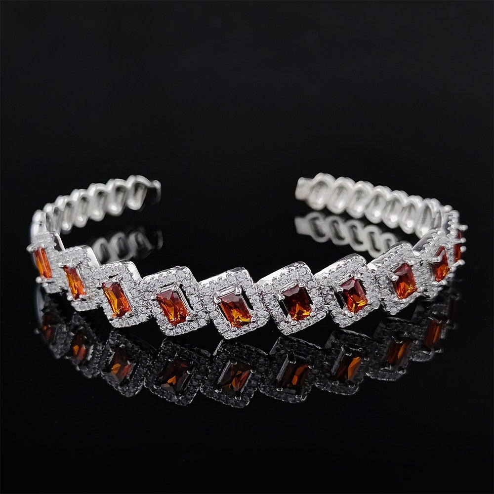 Luxury Punk Snake Butterfly Gold Silver Color Adjustable Open Bracelet