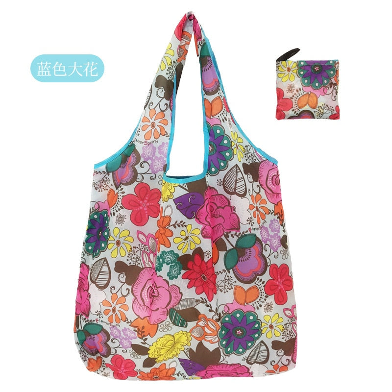 Fashion Printing Foldable Eco-Friendly Large-capacity Shopping Bag