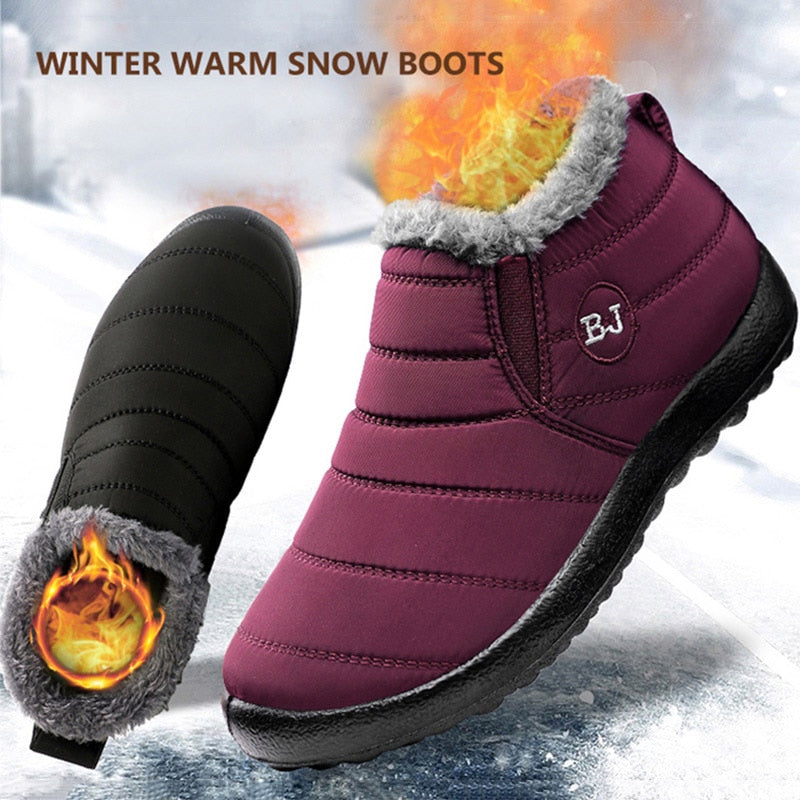 Warm Fur Winter Sneakers Men
