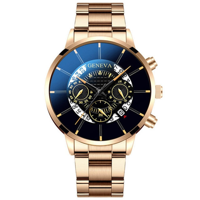 Stainless Steel Quartz Luxury Wrist Watch