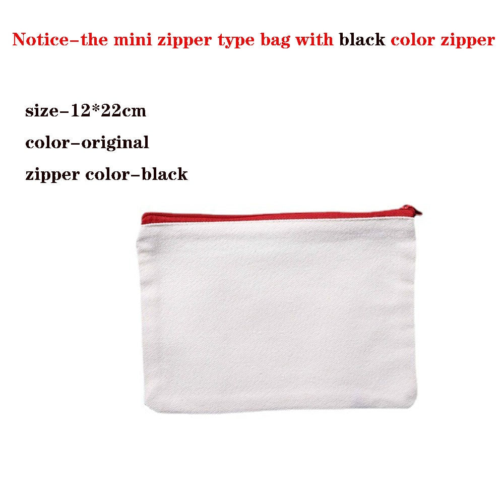 Cotton Zipper Portable Canvas Bag
