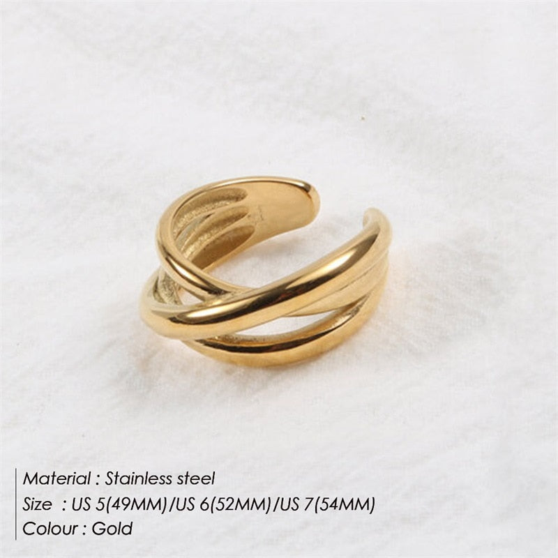 JUJIE 316L Stainless Steel Newest Cross Ring