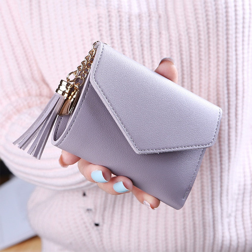 Short Tassel Wallet Women