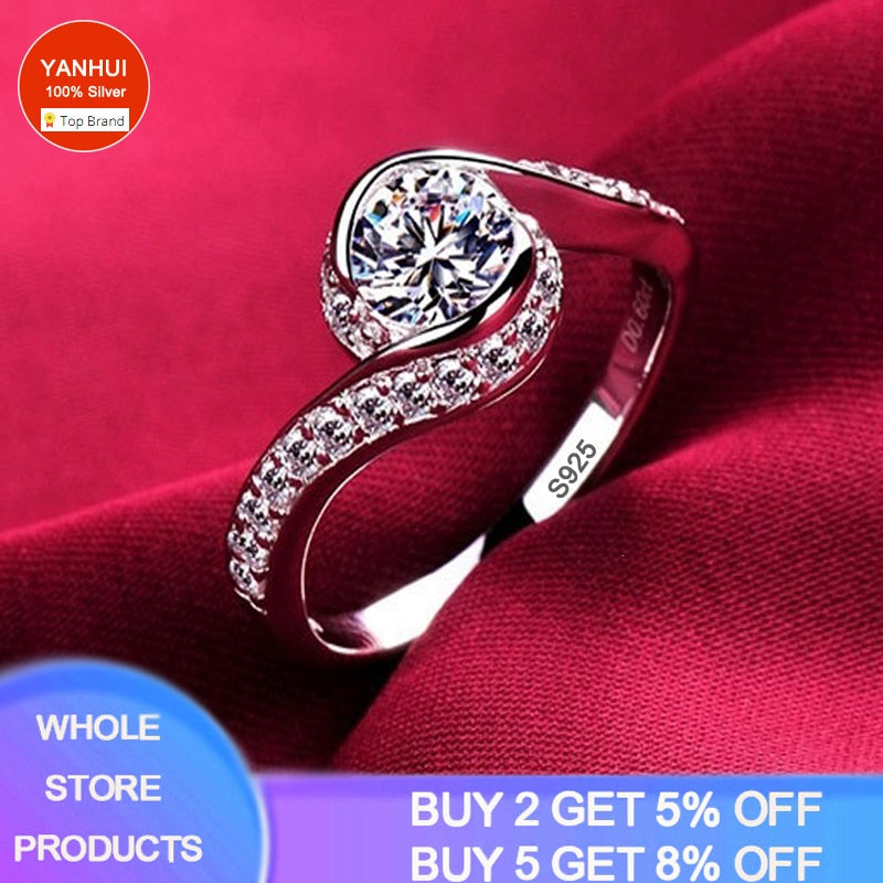 Gold Color Tibetan Silver Round 8mm 2ct Cubic Zircon Ring