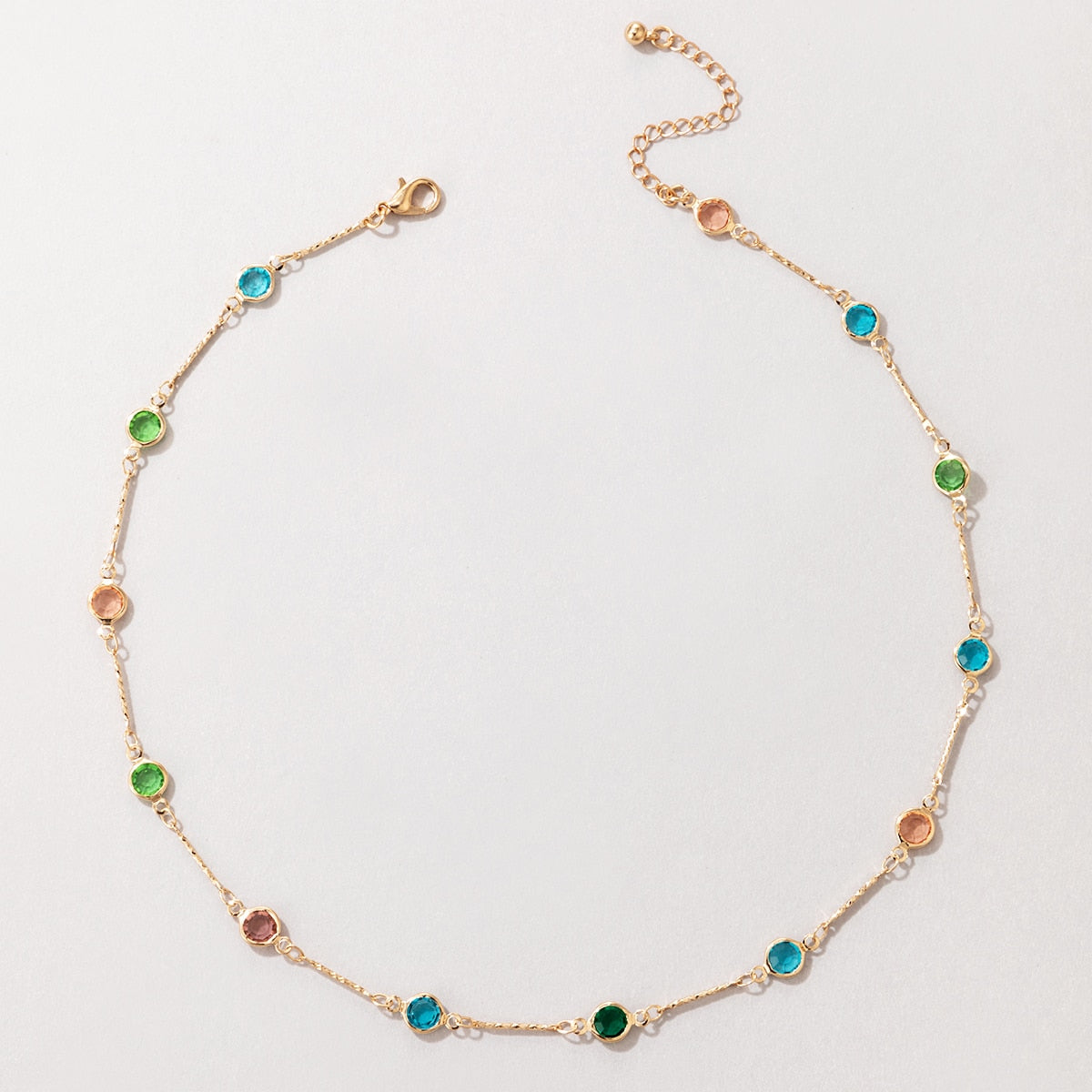 Tocona Bohemian Colorful Tassel Clavicle Chain Beaded Necklace