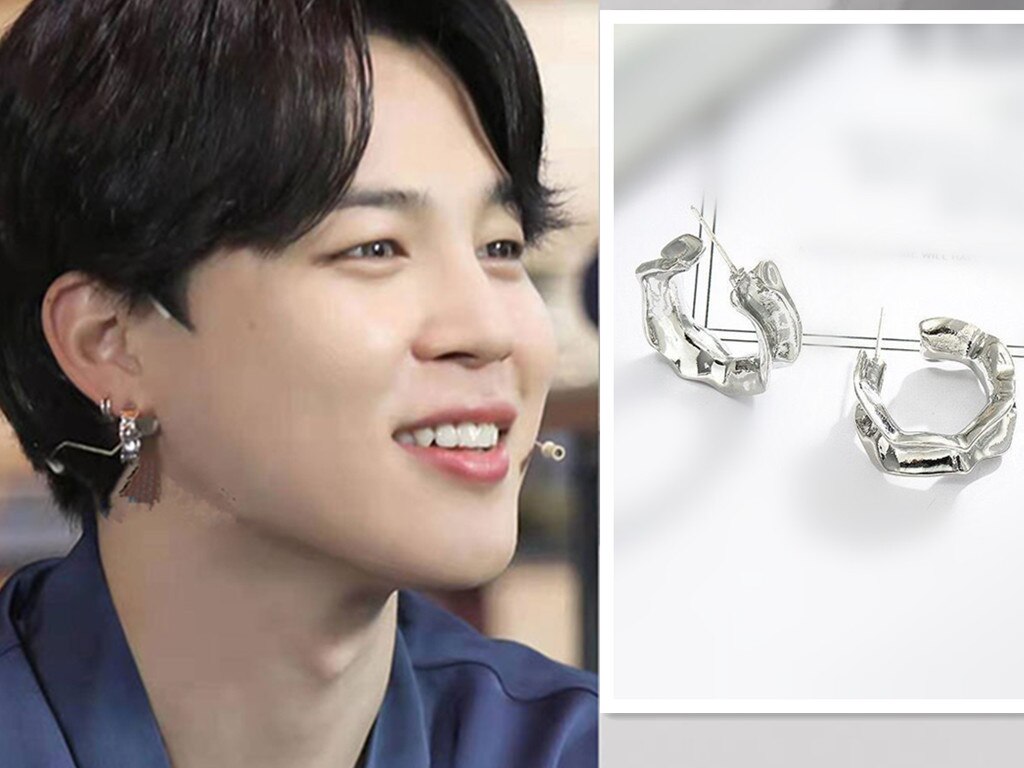 Moon Fashion Line Couple Earrings
