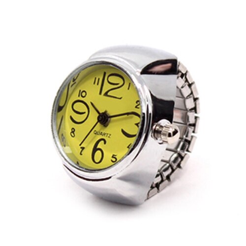 Fashion Couple Watch Ring Round Quartz Stainless Steel