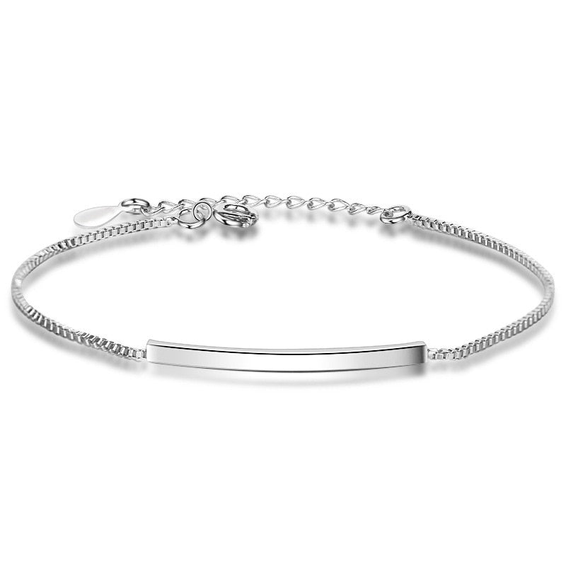 New Silver Color Double Heart Bracelet