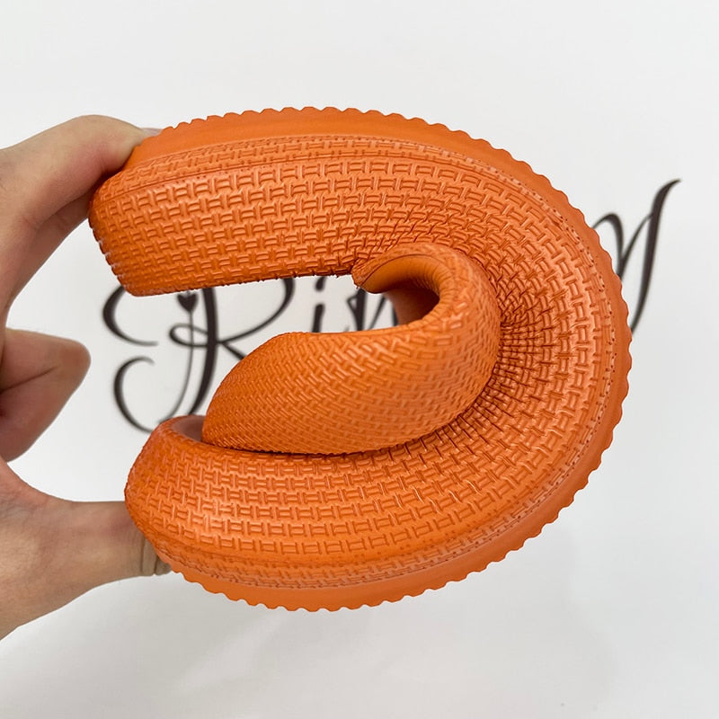 Rimocy Soft Sole EVA Thick Platform Clip Toe Flip Flops