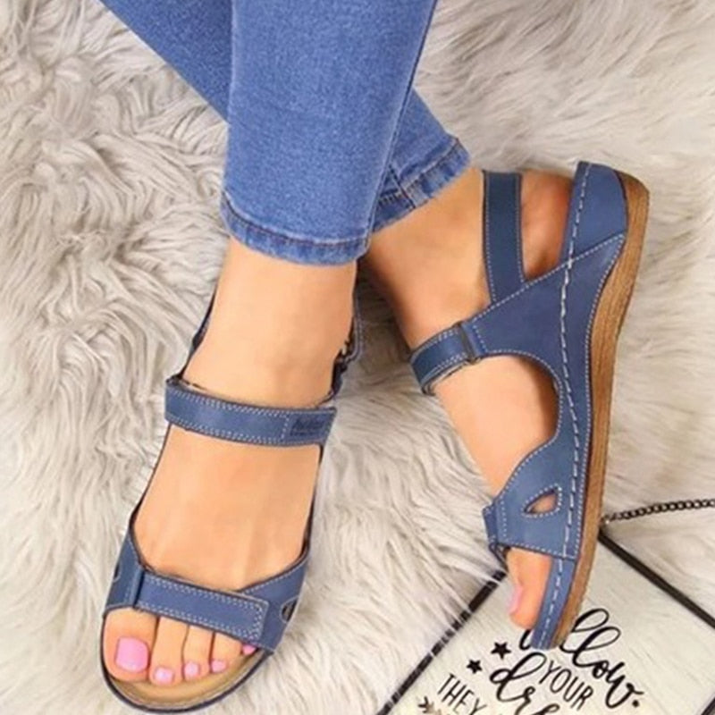 Soft Bottom Low Heels Women Sandals