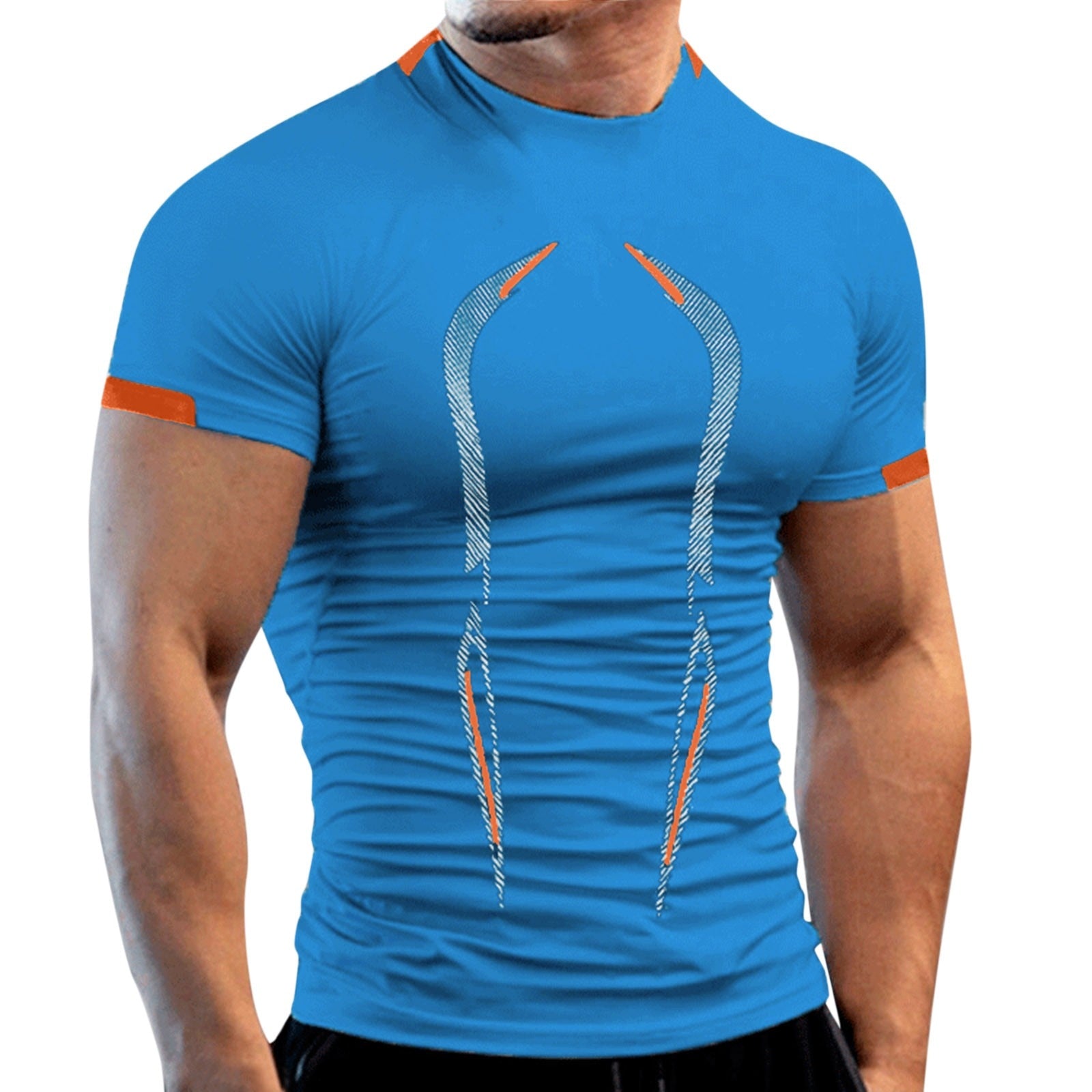 Summer Gym Shirt Sport Short Sleeve T Shirt Men