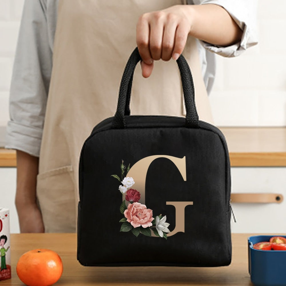 Lunch Bag Cooler Tote Portable Insulated Thermal Canvas Bag Unisex