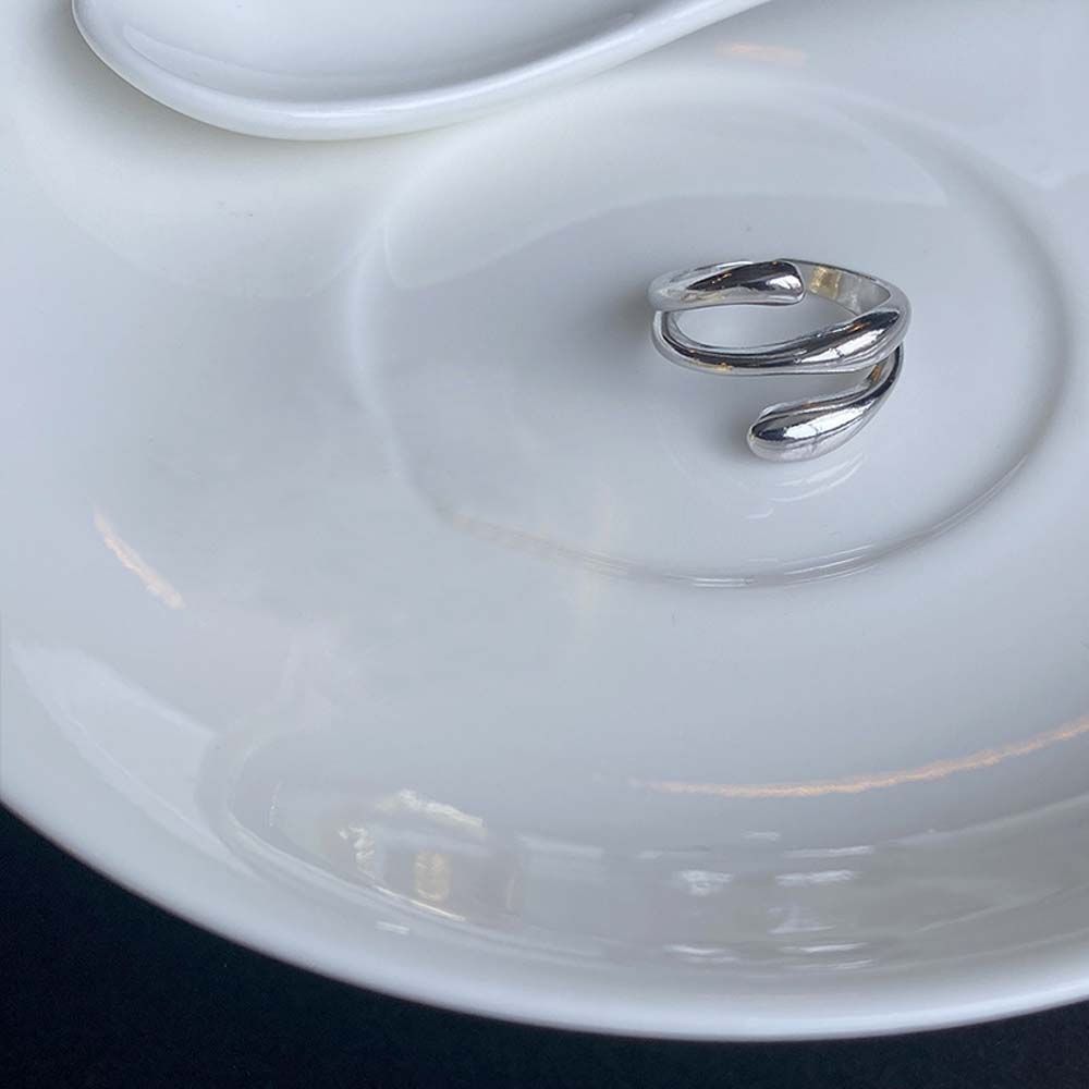 Stylish Fashionable Large Metal Ball Ring Adjustable