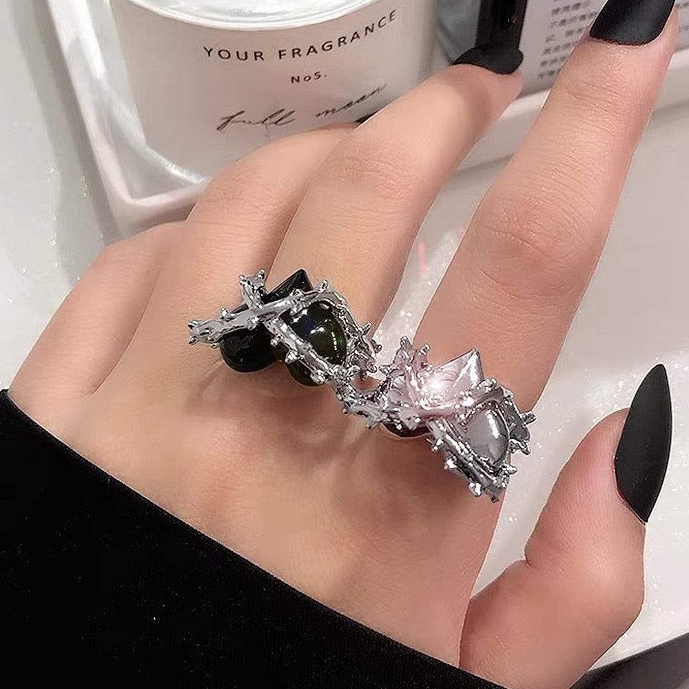 Vintage Geometric Retro Multi Knuckle Joint Finger Ring