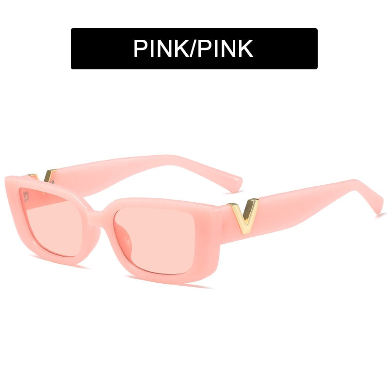 HOOBAN Luxury Fashion Cat Eye Classic Rectangle Sunglasses