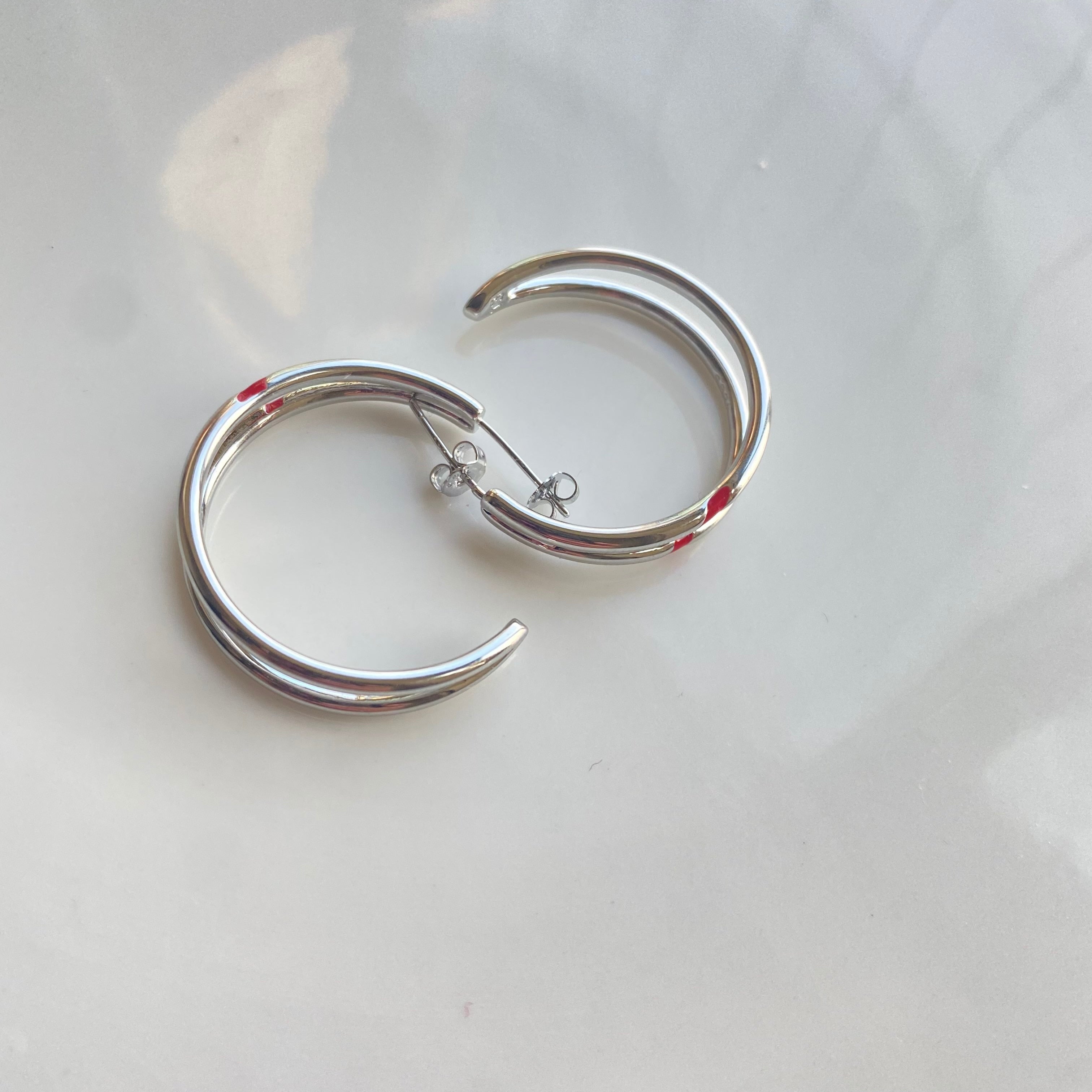Moon Fashion Line Couple Earrings