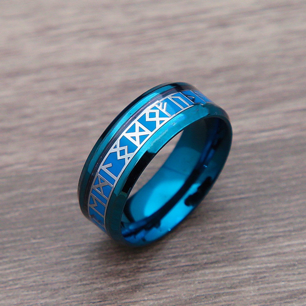 Stainless Steel Nordic Odin Viking Ring For Men Women