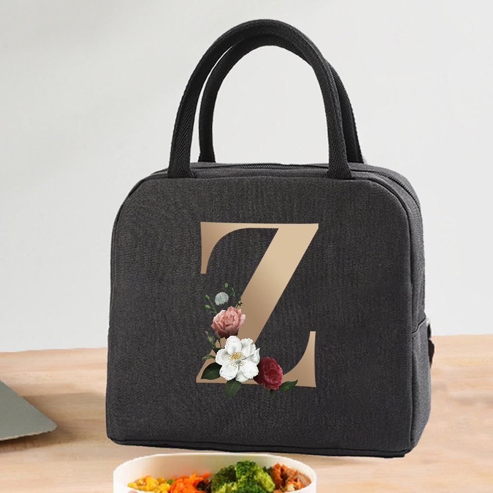 Lunch Bag Cooler Tote Portable Insulated Thermal Canvas Bag Unisex
