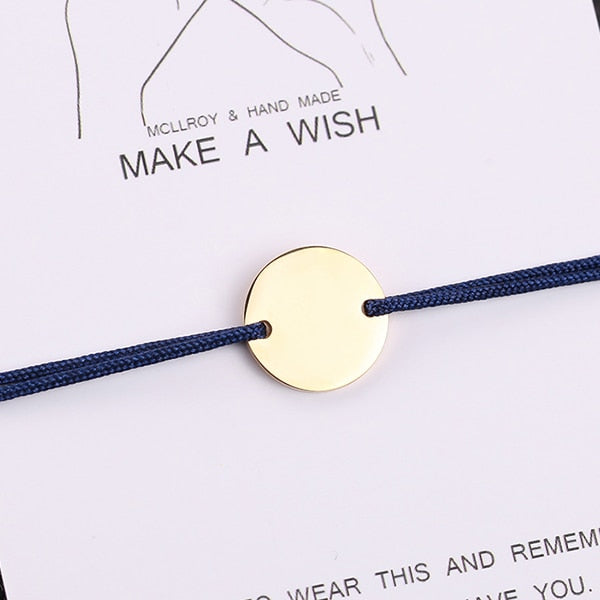 Personalized Stainless Steel rope bracelet