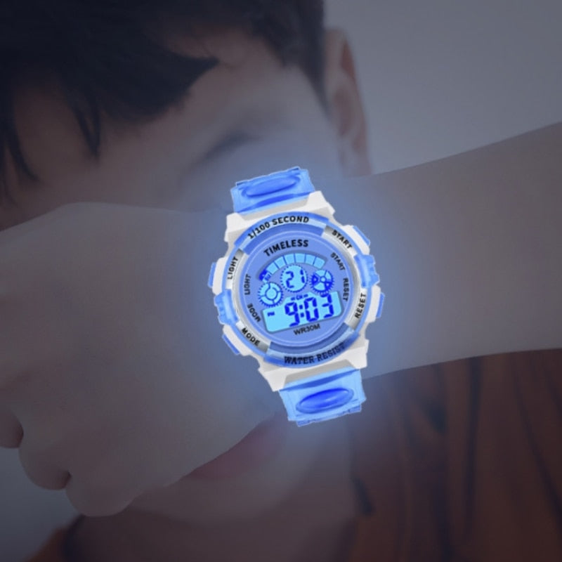 Fashion Luminous Led Alarm Camouflage Watch