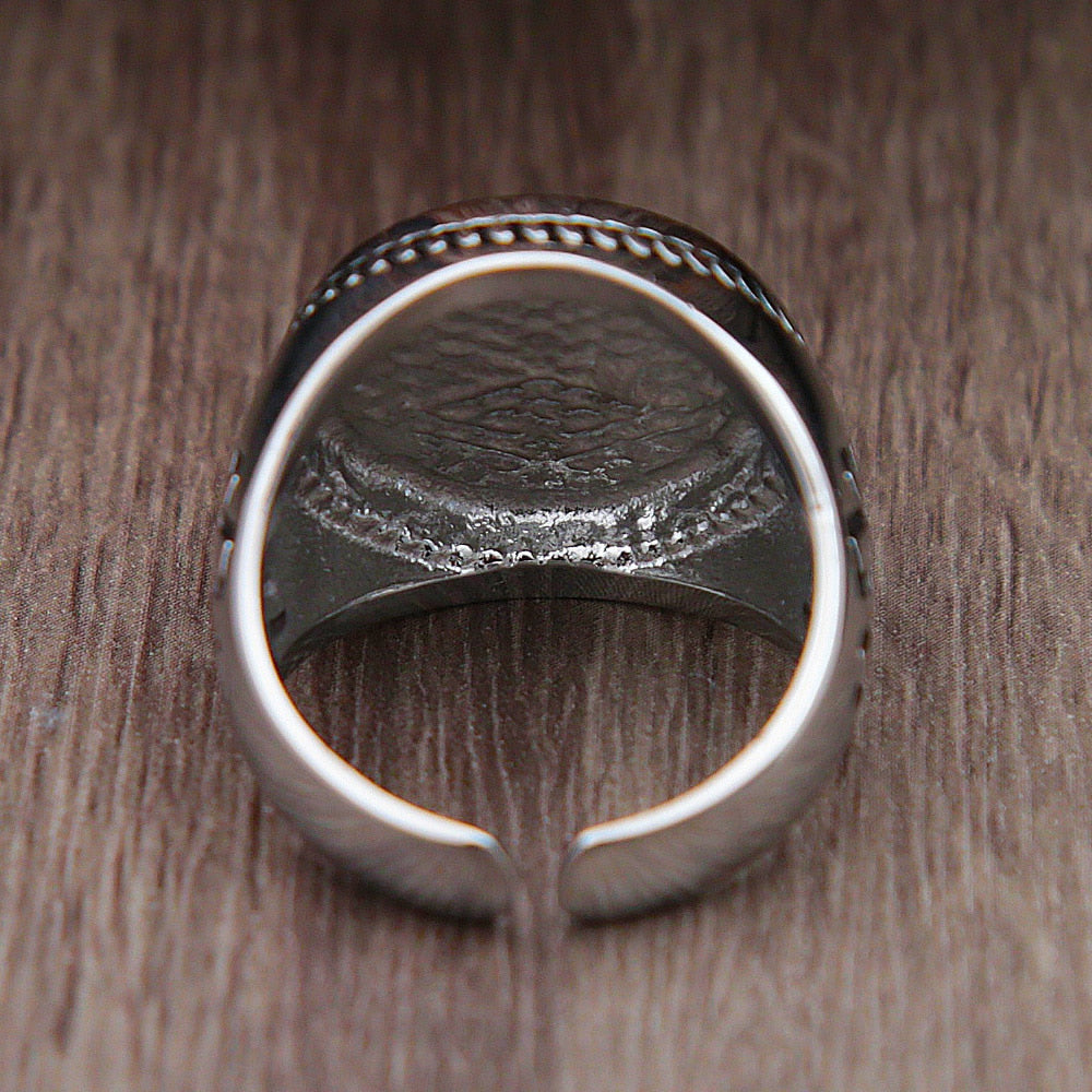 Vintage Viking Tree Of Life Nordic Mythology Stainless Steel Ring