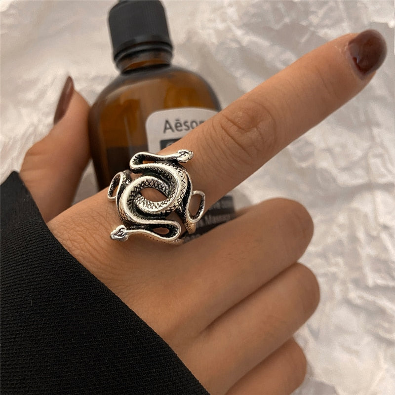 Vintage Geometric Retro Multi Knuckle Joint Finger Ring