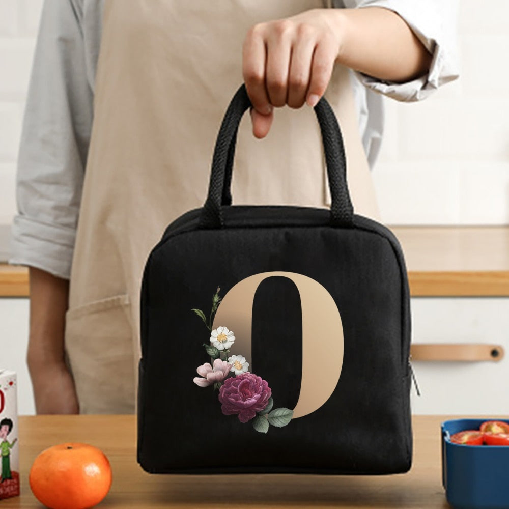 Lunch Bag Cooler Tote Portable Insulated Thermal Canvas Bag Unisex