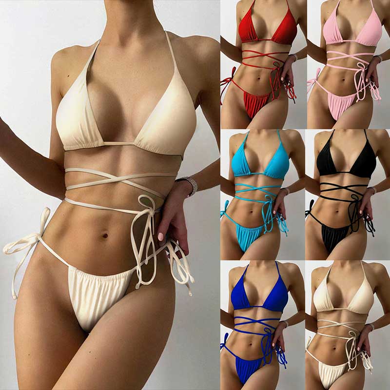 Multicolor Brazilian Thong Swimwear