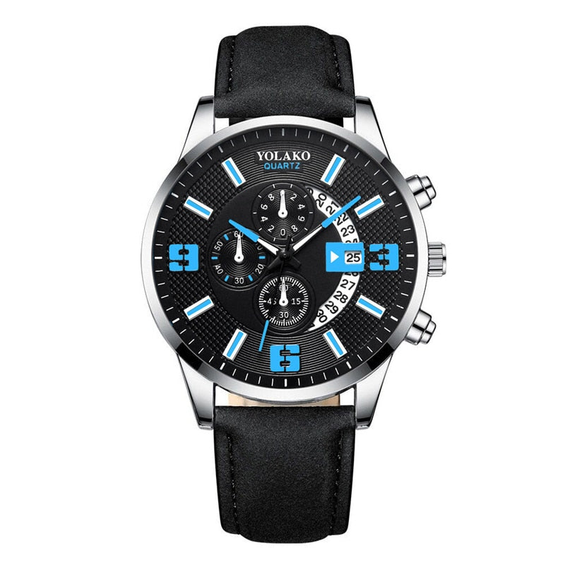 Mens Fashion Stainless Steel Mesh Belt Quartz Wrist Watch